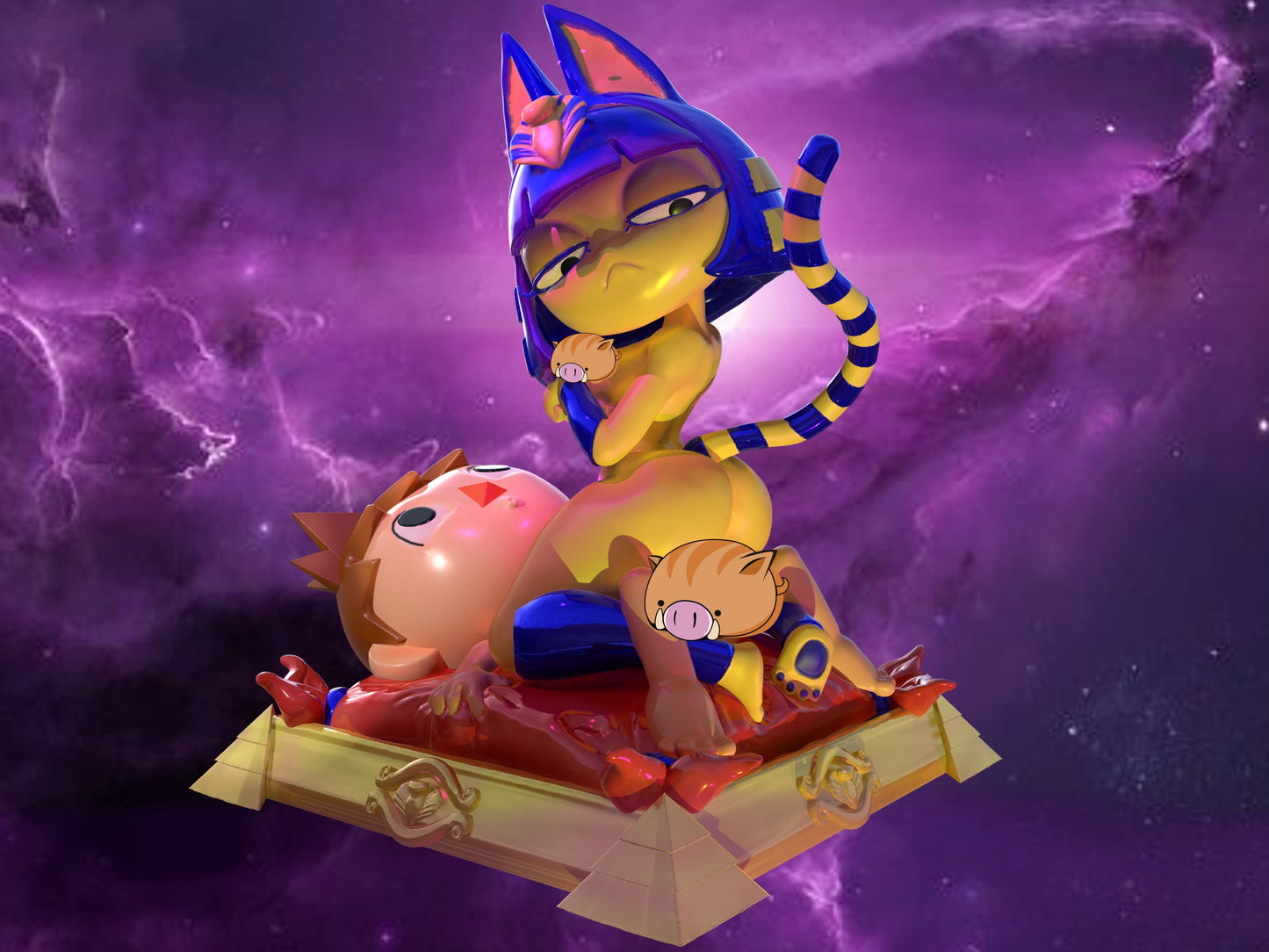 Ankha y Aldeano